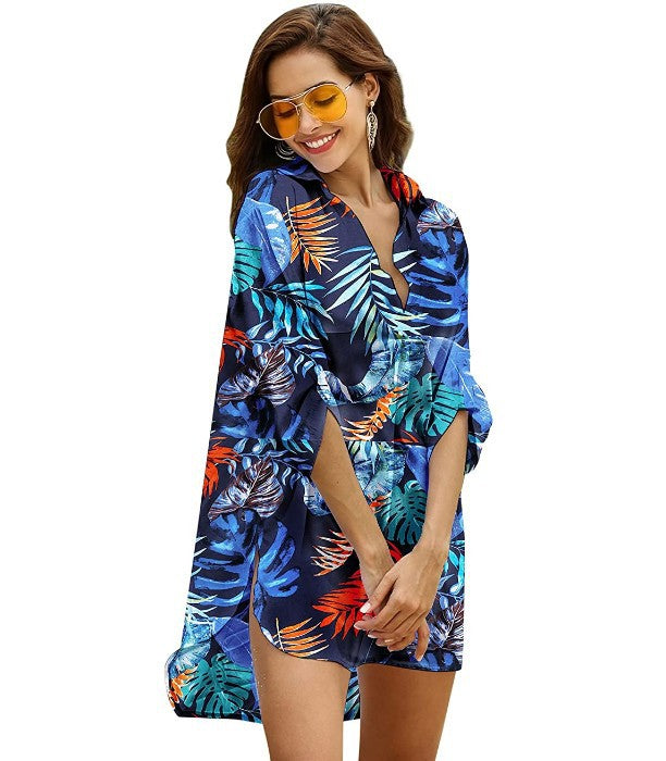 Haute Edition Women's Pullover Swim Beachwear Cover up Tunic Dress Daily Haute