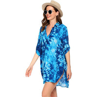 Haute Edition Women's Pullover Swim Beachwear Cover up Tunic Dress Daily Haute