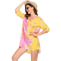 Haute Edition Women's Pullover Swim Beachwear Cover up Tunic Dress Daily Haute