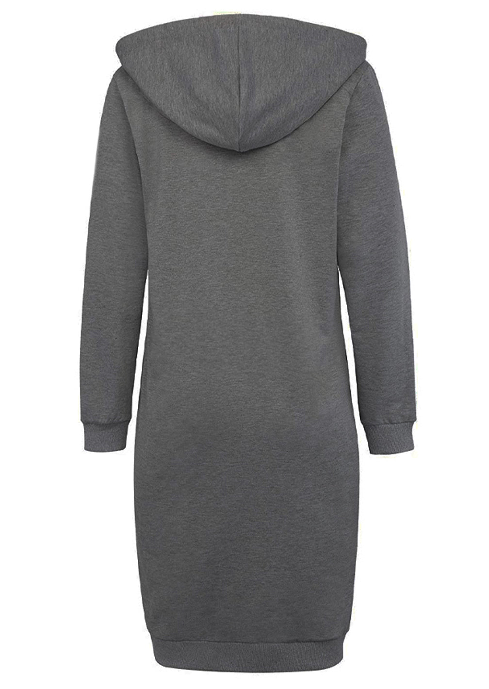 Haute Edition Women's Tunic Long Length Full Zip Hooded Sweatshirt Hoodie Daily Haute