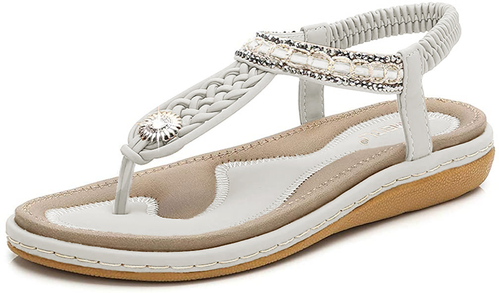 Haute edition Summer Bohemian Beaded Comfort Sandals DAILYHAUTE