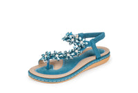 Haute editon Women's Crystal  Bohemian Beaded Comfort Sandals Daily Haute