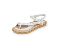 Haute editon Women's Crystal  Bohemian Beaded Comfort Sandals Daily Haute