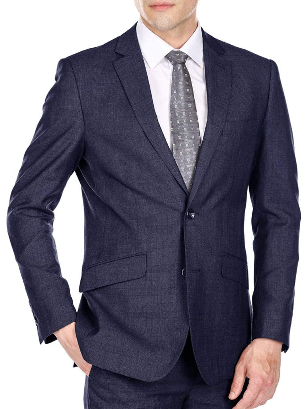 Light Glen Check Men's Slim Fit 2PC Suit Daily Haute