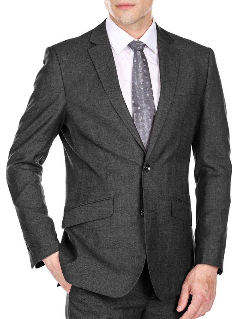 Light Glen Check Men's Slim Fit 2PC Suit Daily Haute