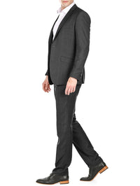 Light Glen Check Men's Slim Fit 2PC Suit Daily Haute