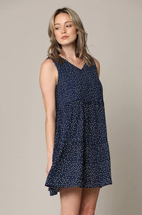 Made By Johnny Casual Flowy Swing Shift Tank Tiered Dress Daily Haute