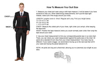 Men's 3-Piece Three Piece Slim Fit Formal Cut Suit Set Daily Haute