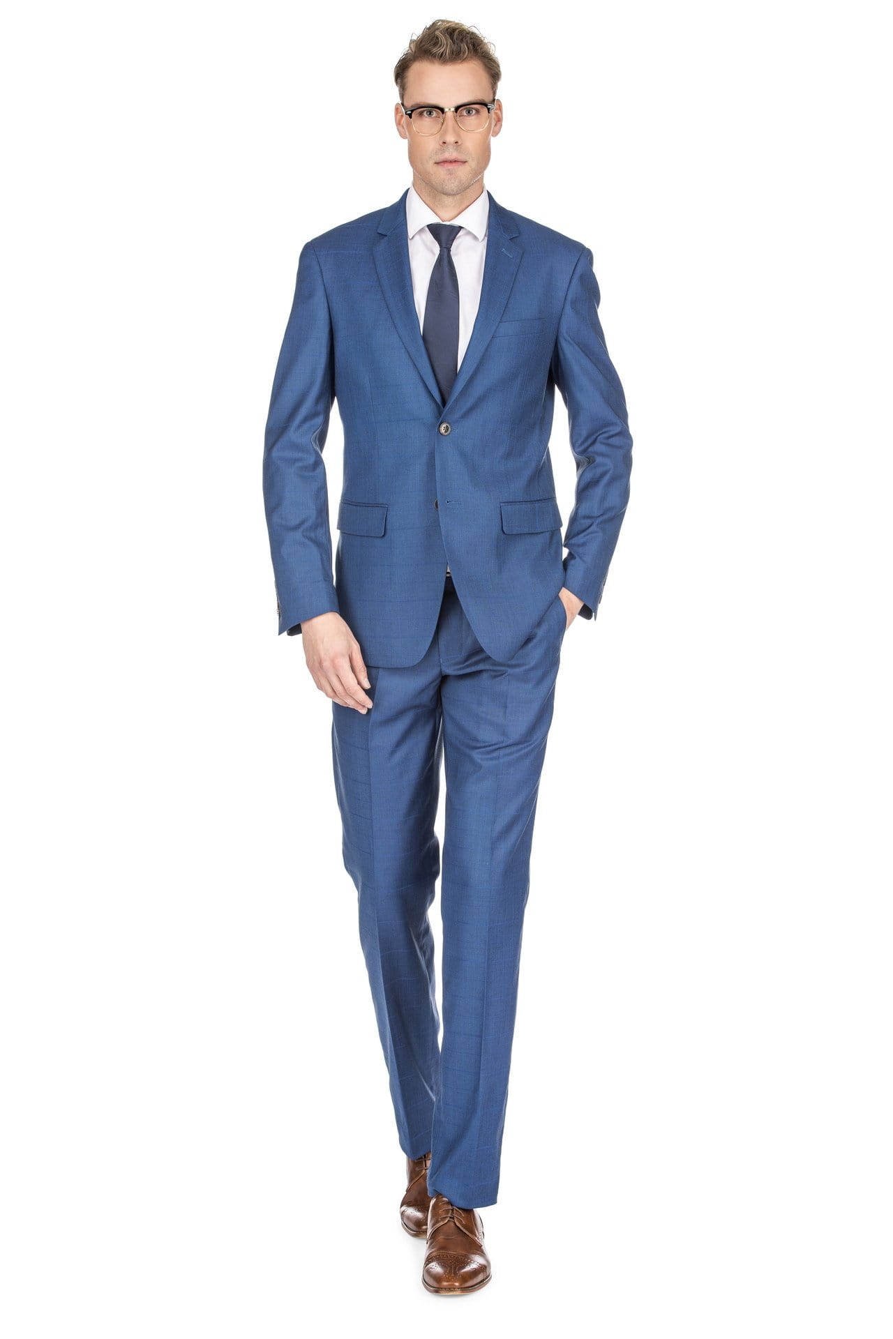 Men's Check Slim Fit Suits Daily Haute