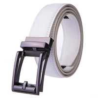 Men's Leather Automatic Buckle Ratchet Dress Belt Daily Haute