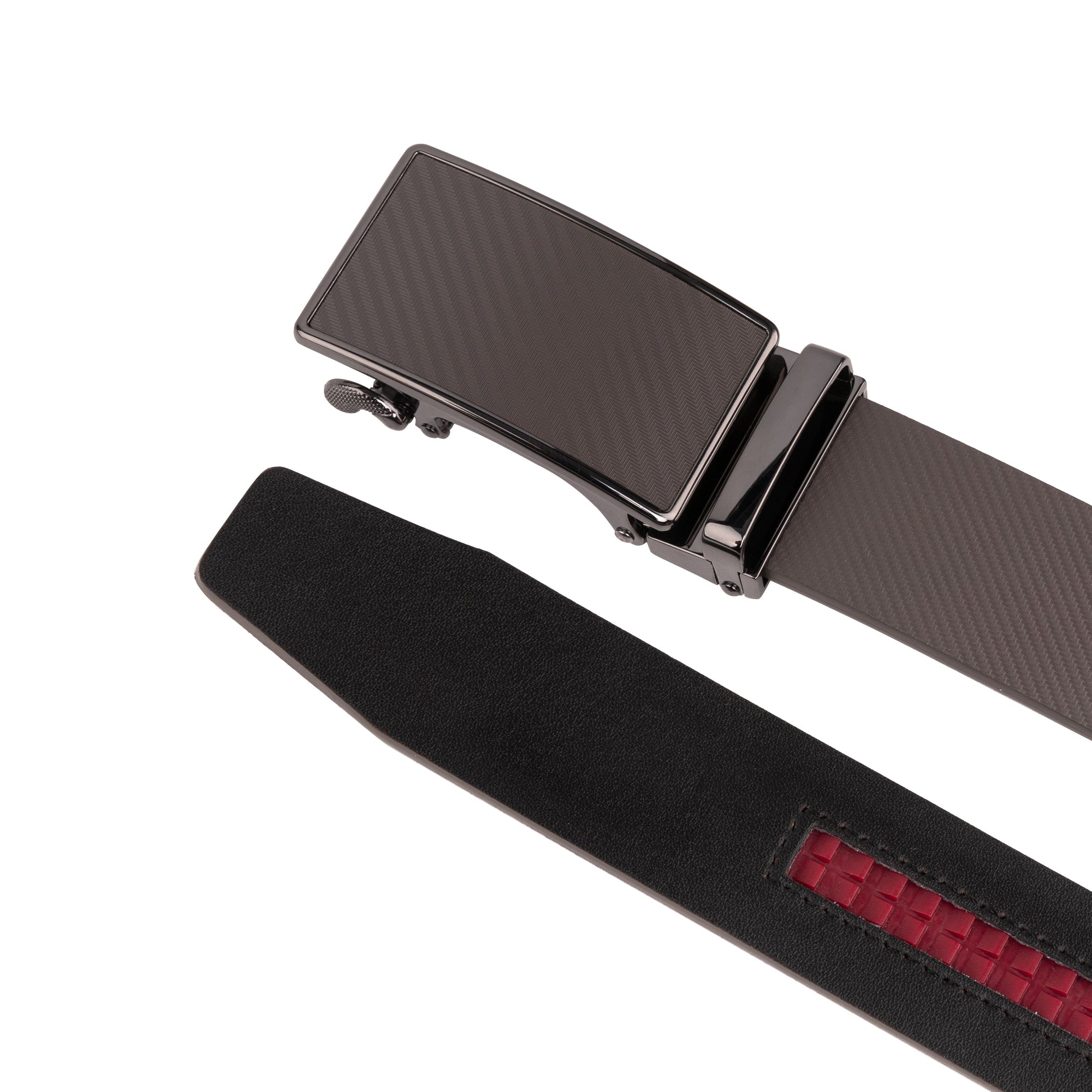 Men's Sliding Buckle Adjustable Leather Ratchet Belt Daily Haute