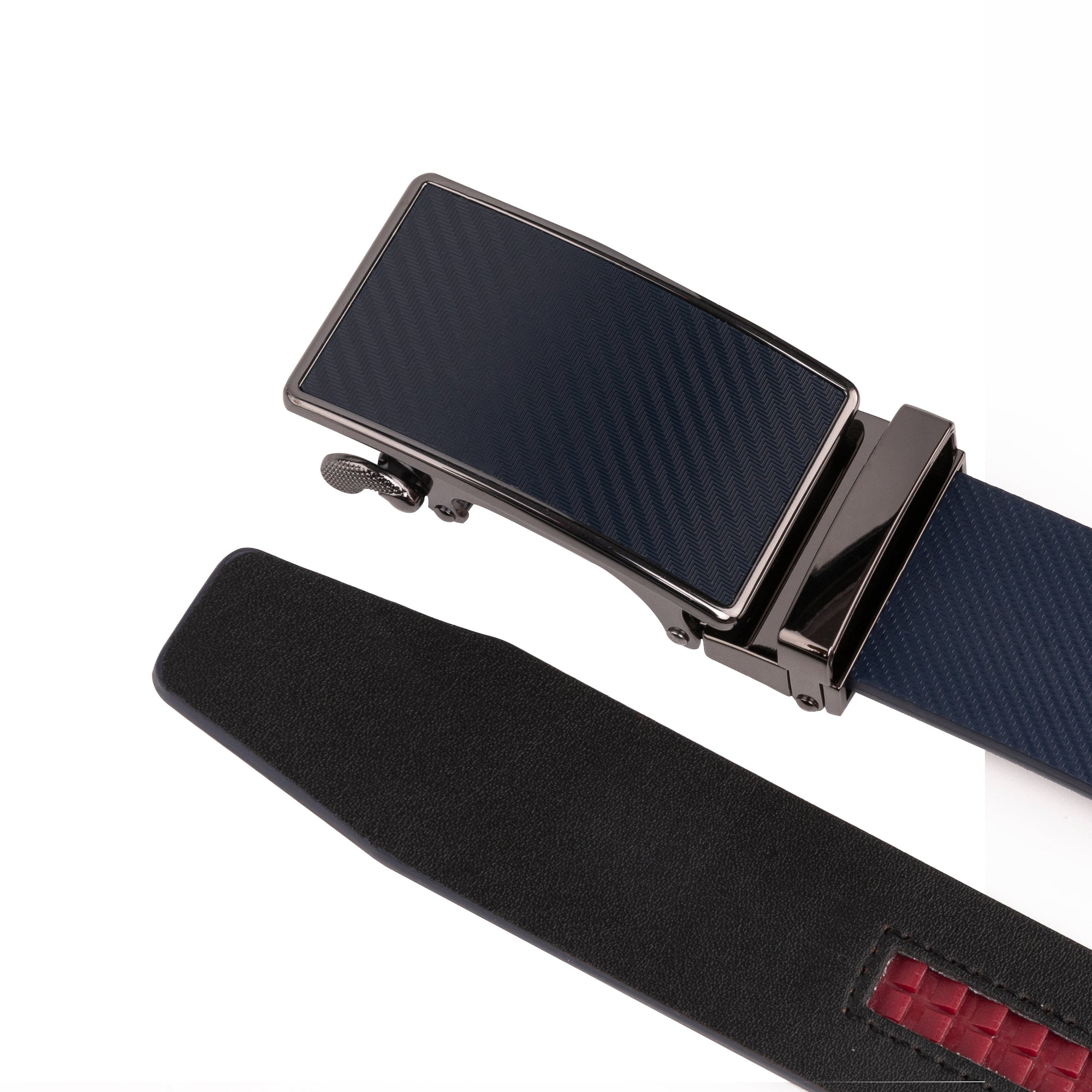 Men's Sliding Buckle Adjustable Leather Ratchet Belt Daily Haute