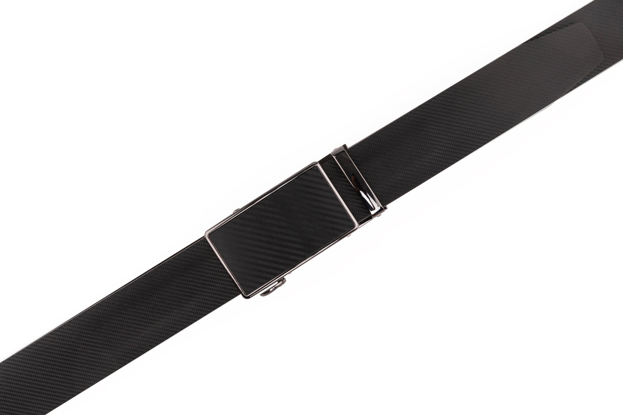 Men's Sliding Buckle Adjustable Leather Ratchet Belt Daily Haute