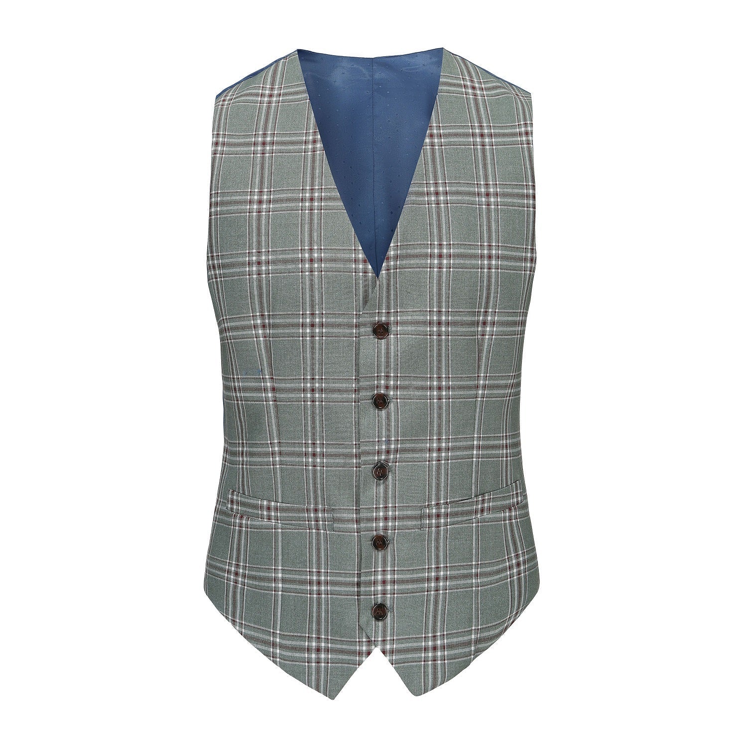 Men's Slim-Fit 3PC Glen Plaid Suit Daily Haute