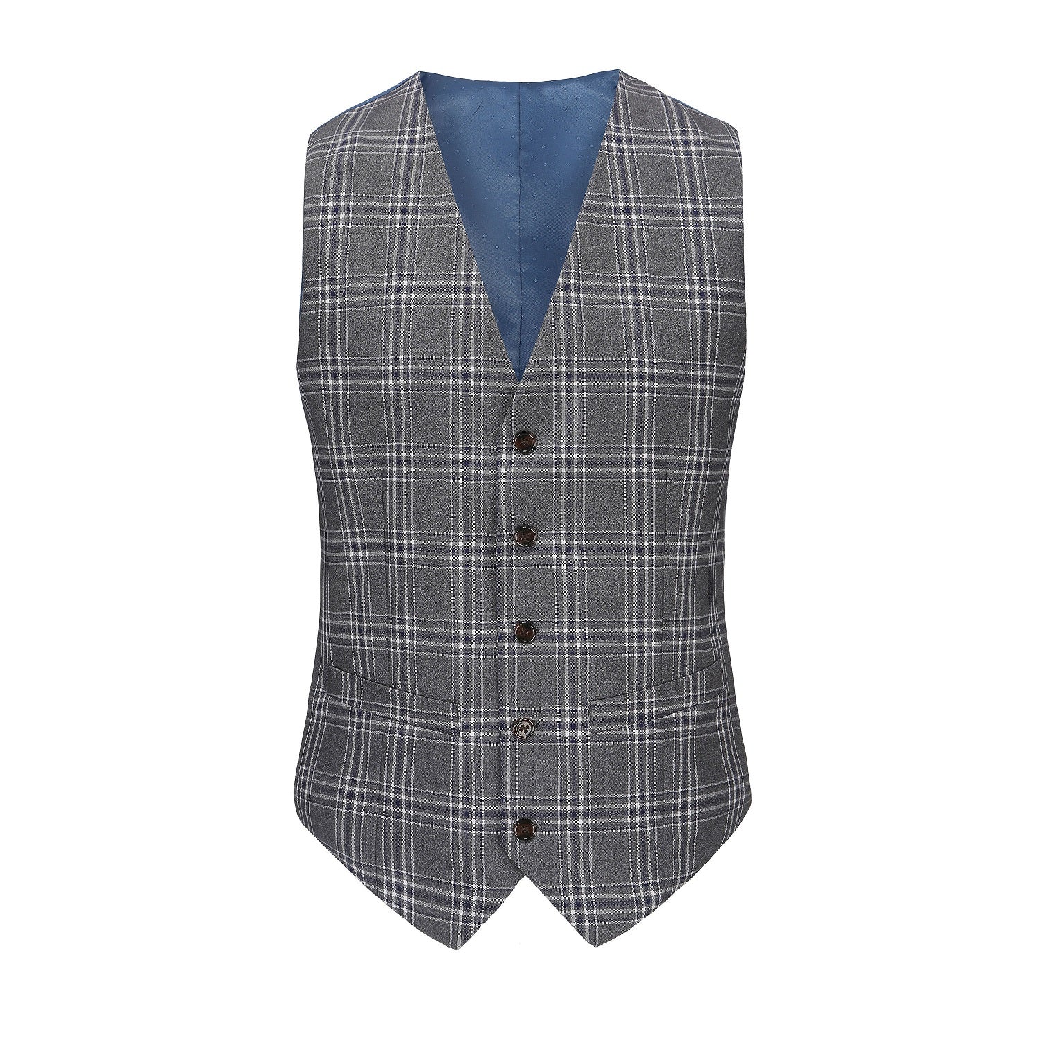 Men's Slim-Fit 3PC Glen Plaid Suit Daily Haute