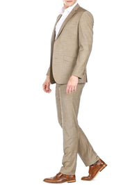 Men's Slim Fit Sharkskin 2 Piece Suit Daily Haute