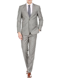 Men's Slim Fit Sharkskin 2 Piece Suit Daily Haute