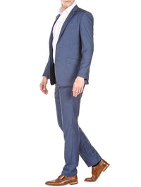 Men's Slim Fit Sharkskin 2 Piece Suit Daily Haute