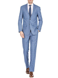 Men's Traveler Check Slim Fit Suits Daily Haute