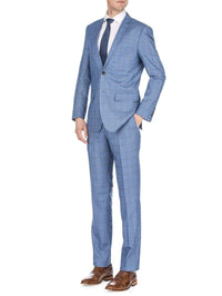 Men's Traveler Check Slim Fit Suits Daily Haute