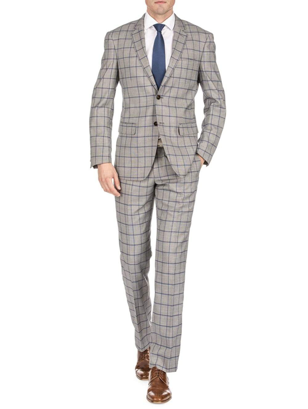 Men's Window Pane Slim Fit Suits Daily Haute