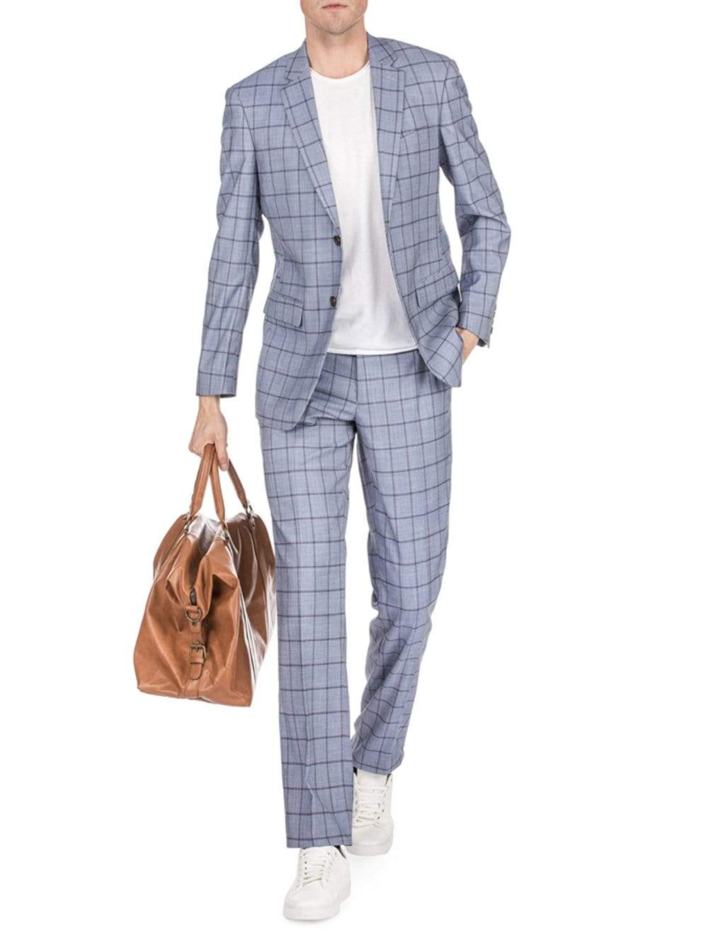 Men's Window Pane Slim Fit Suits Daily Haute