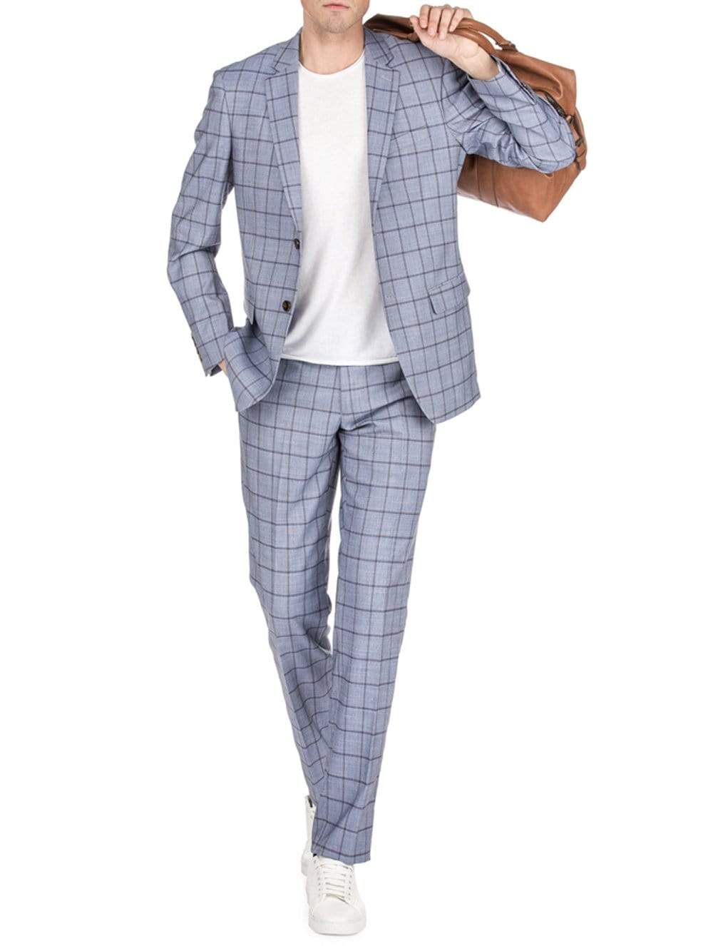 Men's Window Pane Slim Fit Suits Daily Haute