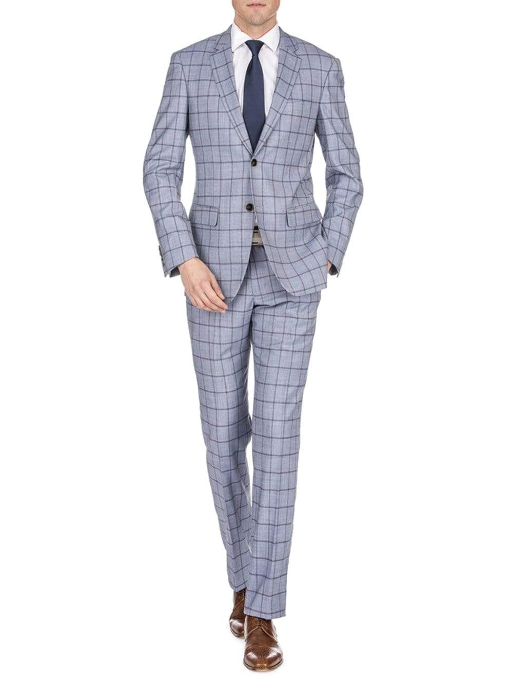 Men's Window Pane Slim Fit Suits Daily Haute