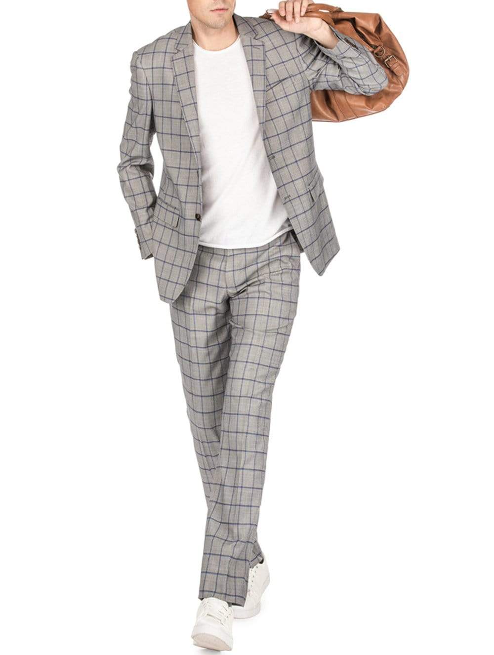 Men's Window Pane Slim Fit Suits Daily Haute