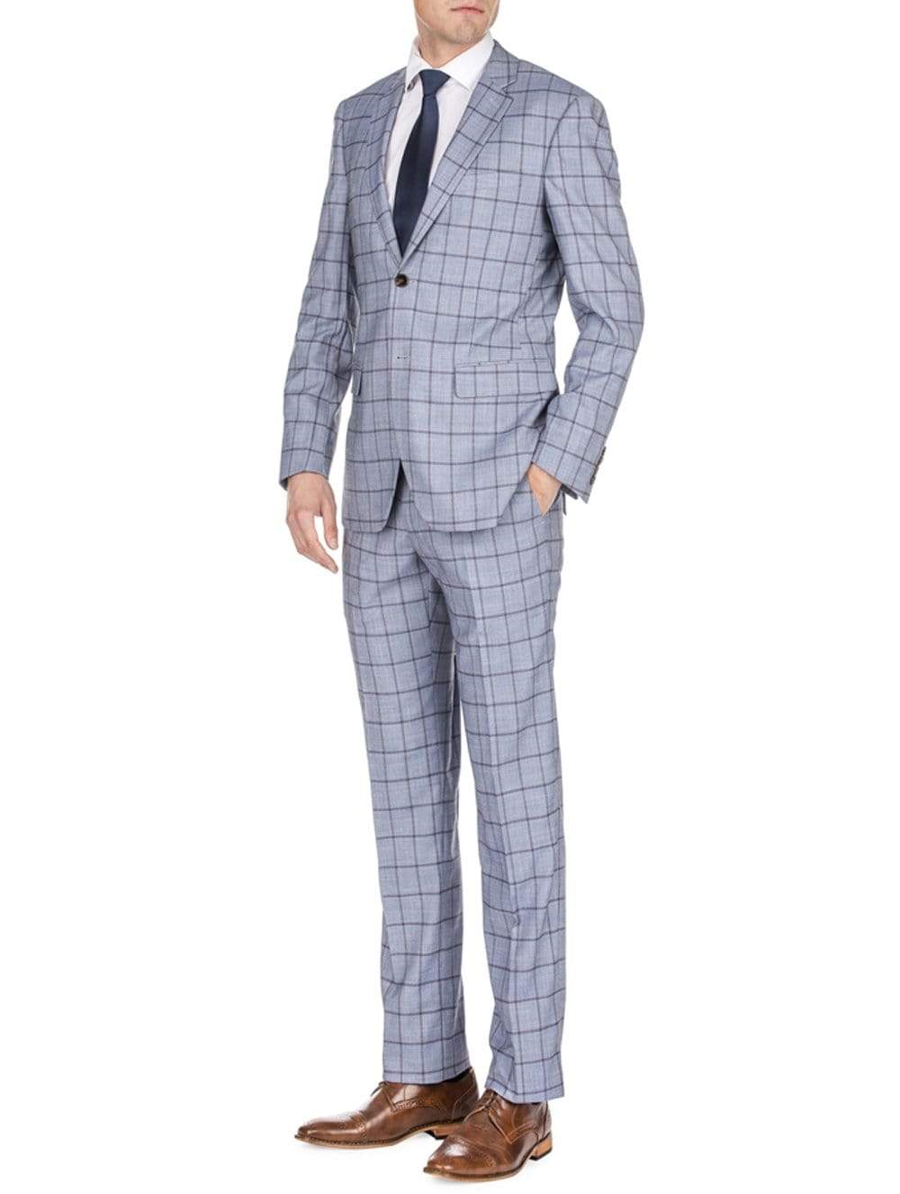 Men's Window Pane Slim Fit Suits Daily Haute