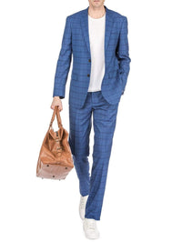 Men's Window Pane Slim Fit Suits Daily Haute