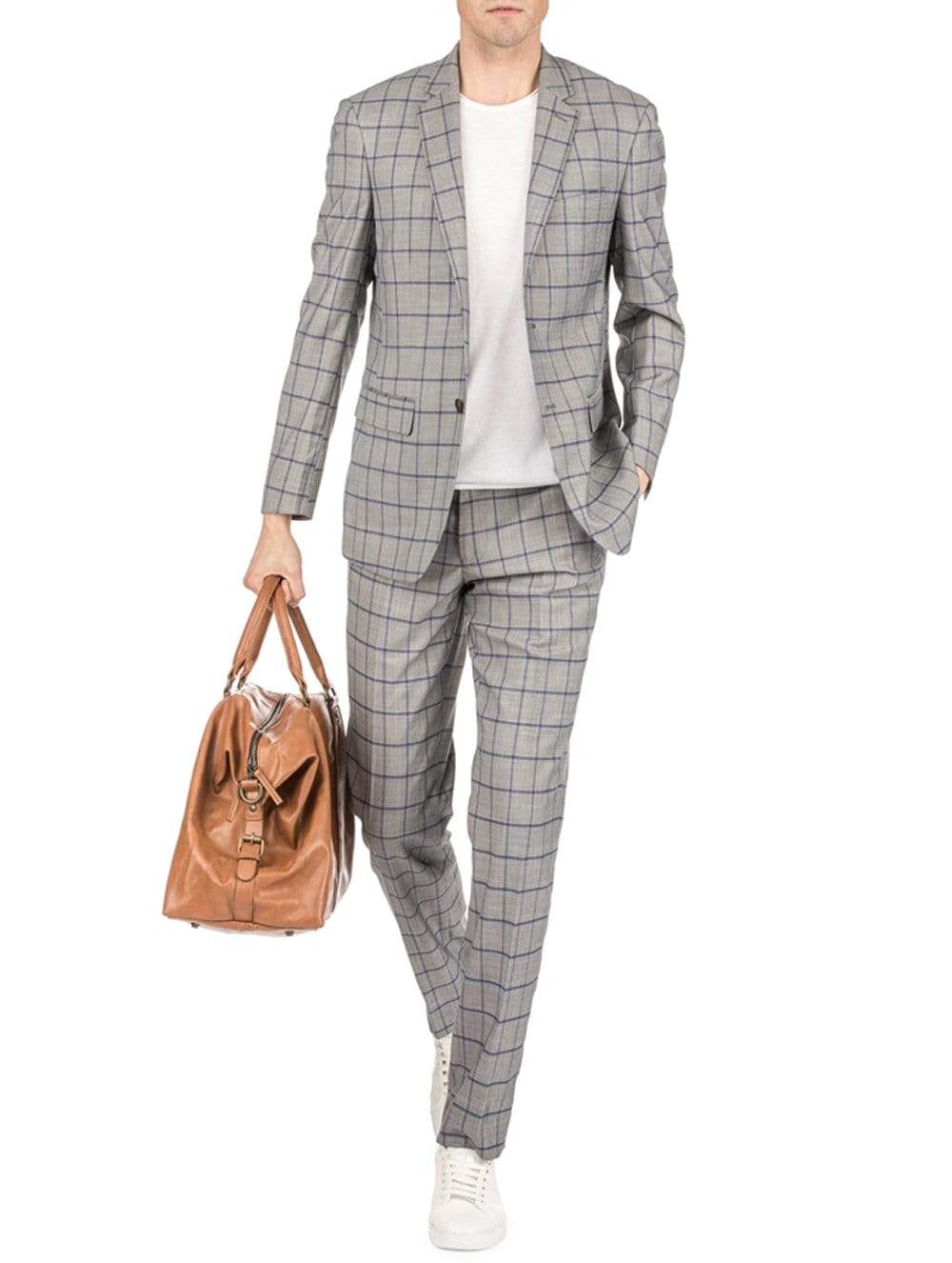 Men's Window Pane Slim Fit Suits Daily Haute