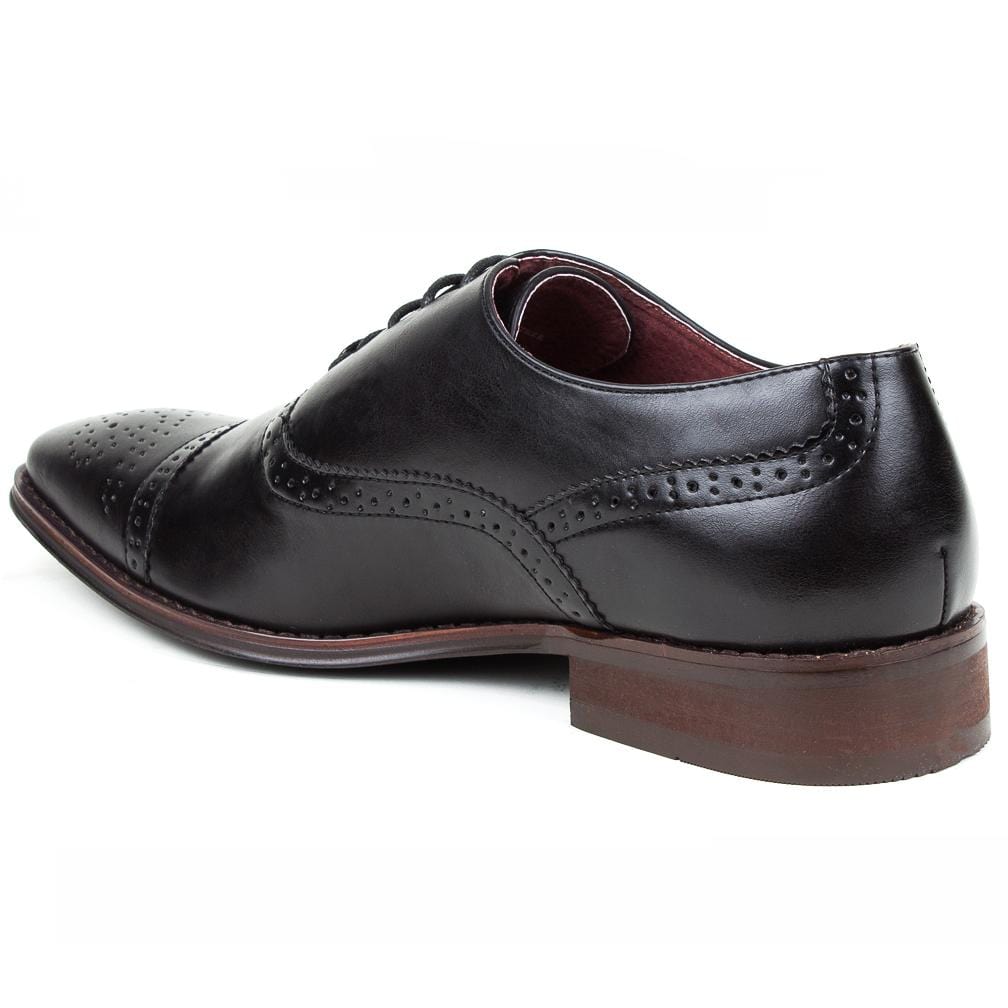 Signature Men's Brogue Cap Toe Dress Shoes Daily Haute