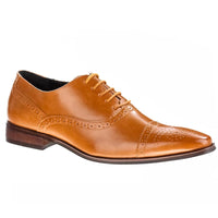 Signature Men's Brogue Cap Toe Dress Shoes Daily Haute