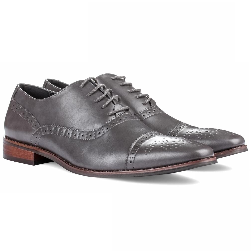 Signature Men's Brogue Cap Toe Dress Shoes Daily Haute