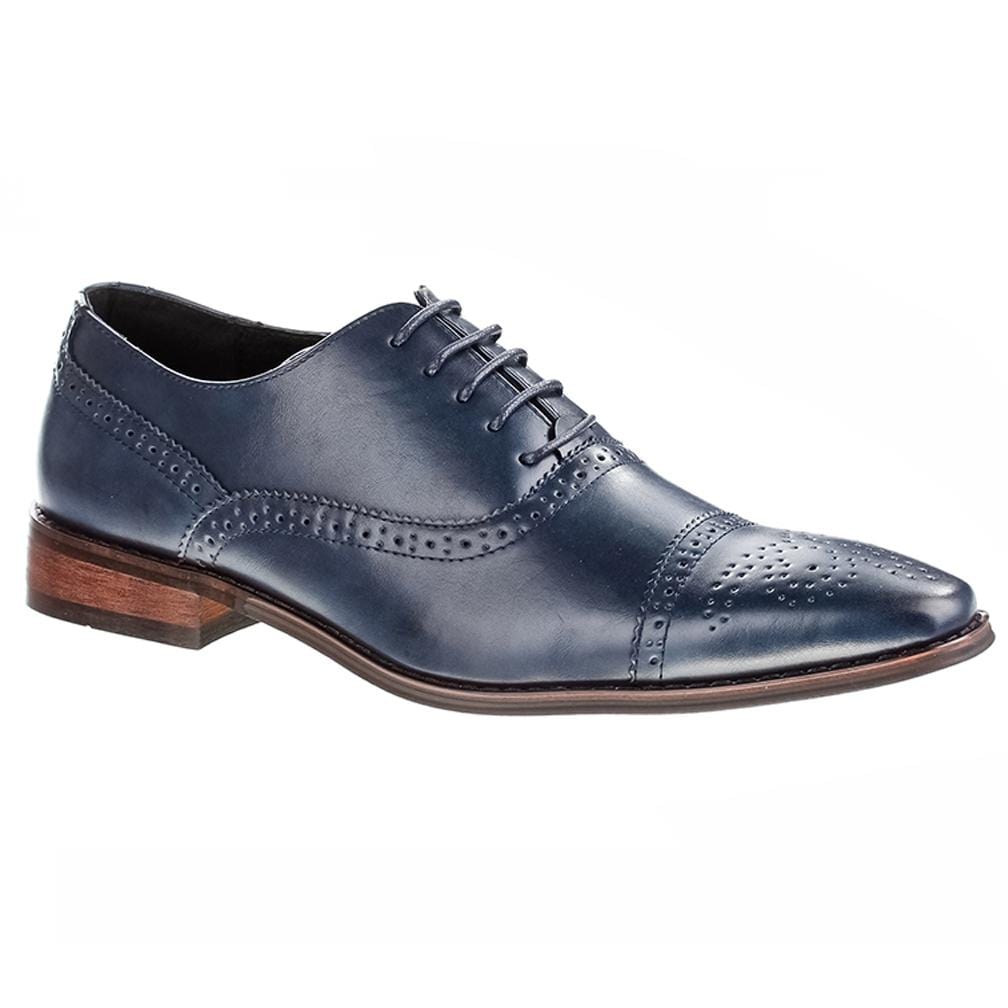 Signature Men's Brogue Cap Toe Dress Shoes Daily Haute