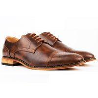 UV Signature Men's Cap Toe Brogue Lace-up Dress Shoes Daily Haute