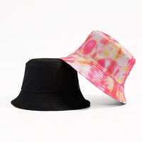 Unisex Reversible Tie Dye Solid Bucket Hat Daily Haute