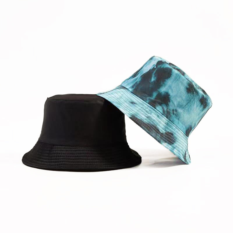 Unisex Reversible Tie Dye Solid Bucket Hat Daily Haute