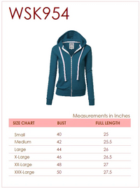 Women's Active Casual Zip-up Hoodie Long Sleeve Lightweight Sweatshirt Daily Haute