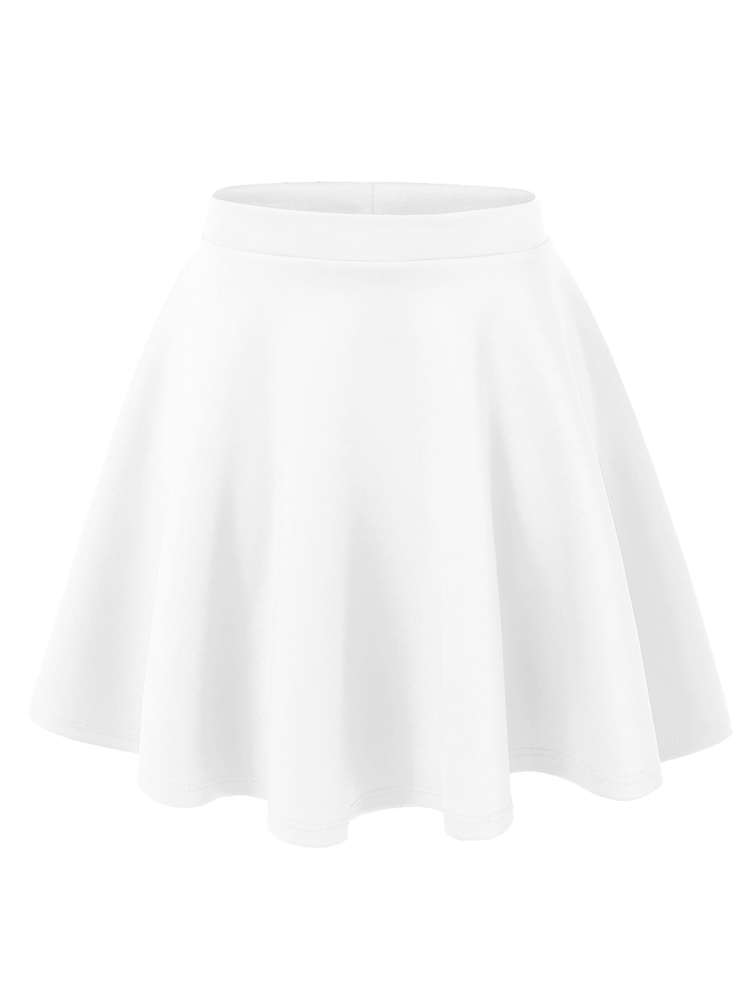 Women's Basic Versatile Stretchy Flared Casual Mini Skater Skirt Daily Haute