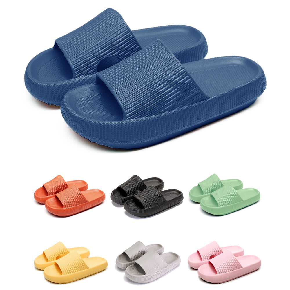 Anti-Slip Cozy Pillow Slides Sandals Extra Soft Cloud Slippers