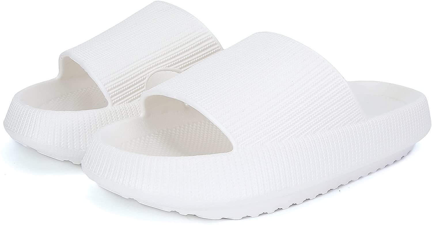 Anti-Slip Cozy Pillow Slides Sandals Extra Soft Cloud Slippers
