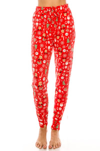 Women's Cozy Christmas Fleece-Lined 2-Piece Matching Jogger Sets Daily Haute