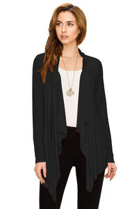 Women's Drape Front Open Cardigan Daily Haute