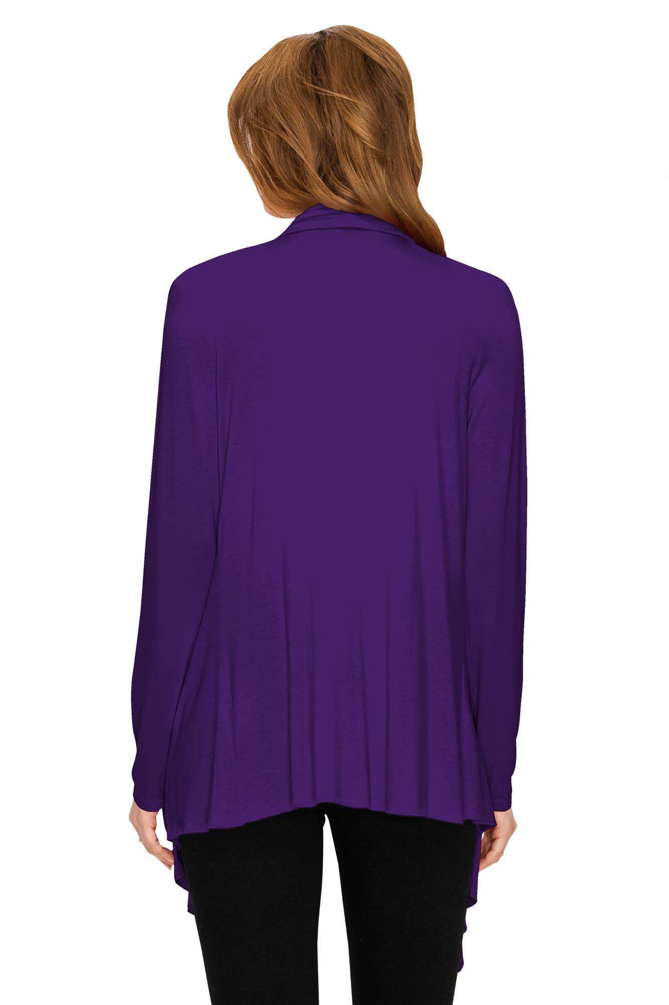 Women's Drape Front Open Cardigan Daily Haute