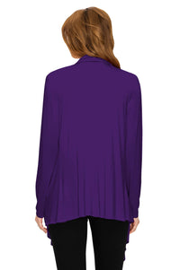 Women's Drape Front Open Cardigan Daily Haute