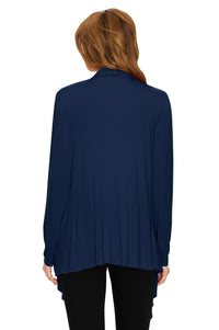 Women's Drape Front Open Cardigan Daily Haute