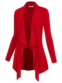 Women's Drape Front Open Cardigan Daily Haute