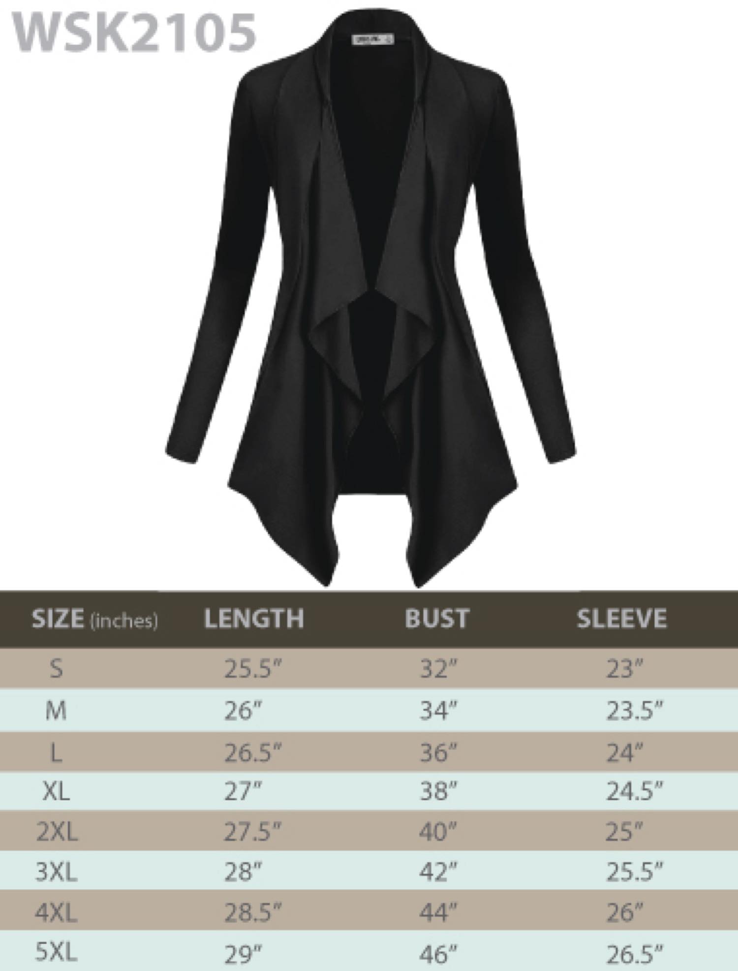 Women's Drape Front Open Cardigan Daily Haute